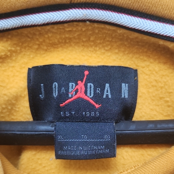 Jordan Yellow Pullover Hoodie with Graphic - Picture 9 of 11